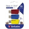 Pendrive Verbatim Store `n` Click USB 3.0 16GB 3 szt 49306